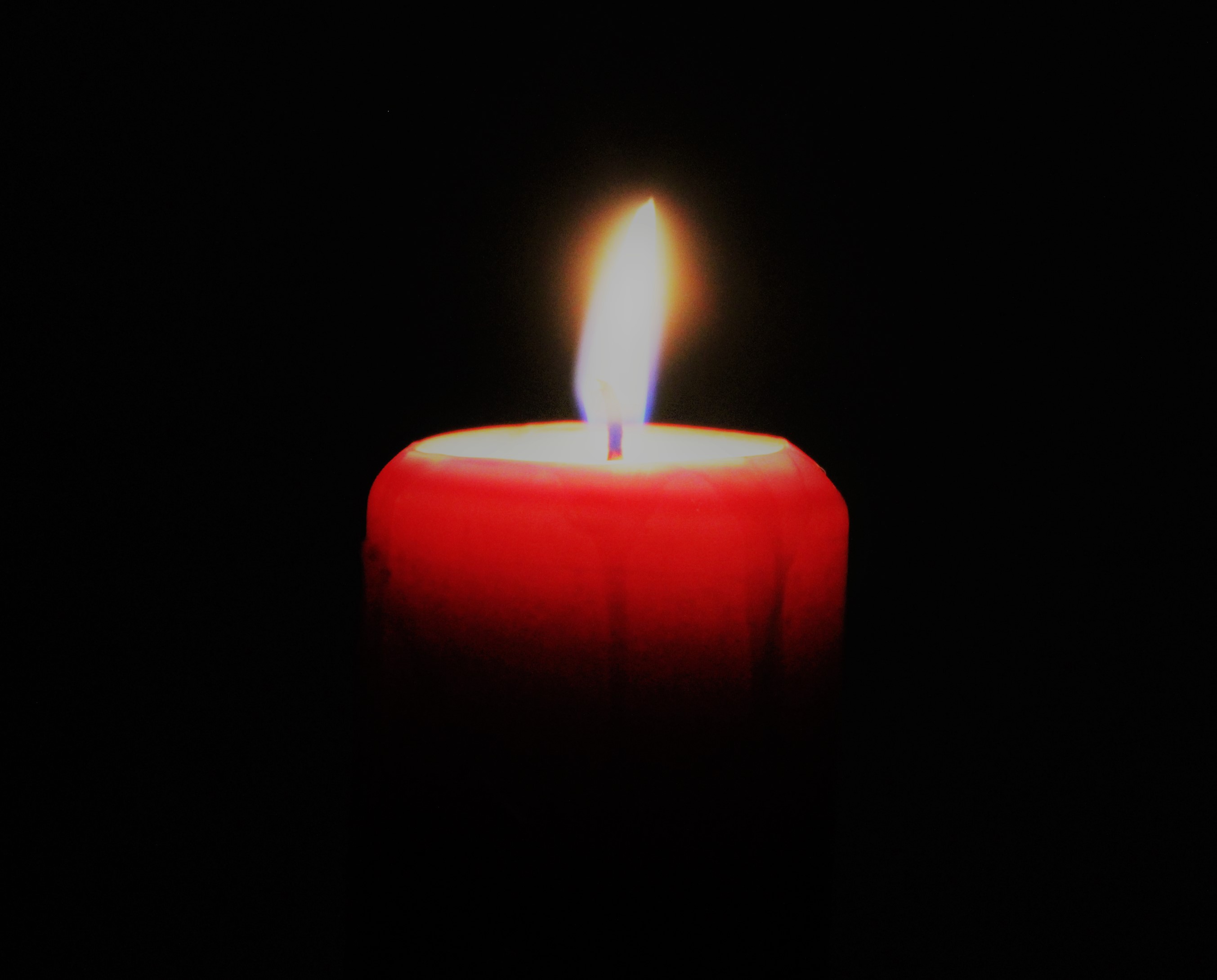 Kerze in stillem Gedenken Trauer